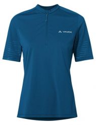 Koszulka damska Qimsa Pro HZ Shirt. Niebieskie koszulki sportowe damskie Vaude, bez wzorów, z materiału, bez kołnierzyka, bez ramiączek, na fitness i siłownię. Za 299.00 zł.