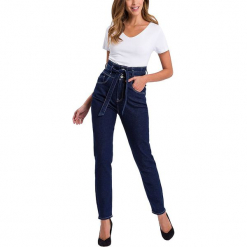 Dżinsy "Joy" - Regular fit - w kolorze granatowym. Niebieskie jeansy damskie Cross Jeans. W wyprzedaży za 127.95 zł.