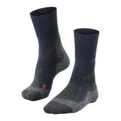 Skarpetki damskie Falke TK1. Niebieskie skarpety damskie Falke, bez wzorów, z elastanu. Za 161.50 zł.