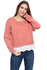 BLUZA MUSTANG Bea C 2in1-Style 1009092 8187. Czerwone bluzy damskie Mustang, s, bez wzorów, bez kaptura. W wyprzedaży za 59.99 zł.