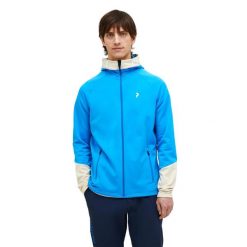Bluza Peak Performance męska Rider Zip Hood niebieska - L. Niebieskie bluzy męskie Peak Performance, l, bez wzorów, bez kaptura. W wyprzedaży za 619.00 zł.