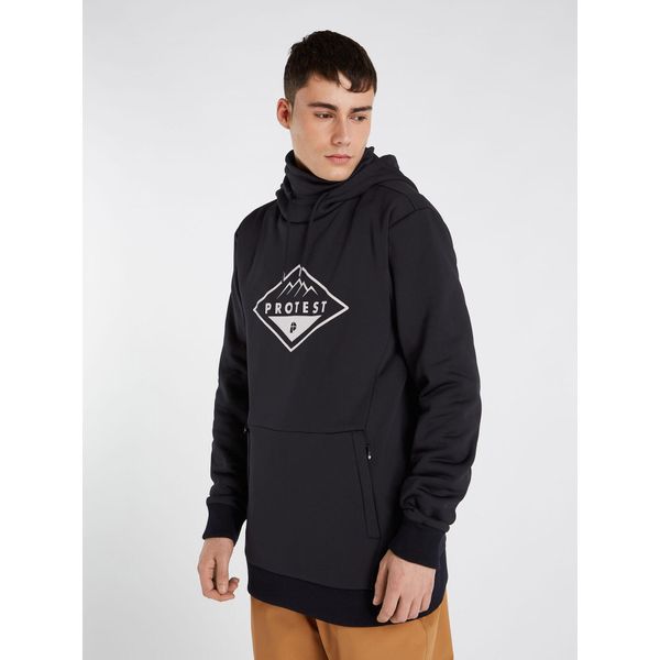 Bluza techniczna męska z kapturem Protest Prtissyk. Czarne bluzy męskie Protest, l, bez wzorów, z kapturem. W wyprzedaży za 277.49 zł.