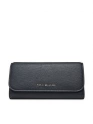 Tommy Hilfiger Portfel Th Flag Lrg Flap AW0AW17734 Granatowy. Niebieskie portfele damskie Tommy Hilfiger, bez wzorów, ze skóry. Za 249.99 zł.