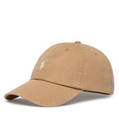 Czapka z daszkiem Polo Ralph Lauren. Brązowe czapki i kapelusze męskie Polo Ralph Lauren, bez wzorów. Za 329.99 zł.