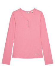 Guess Bluzka J5YP02 KBCO2 Różowy Regular Fit. Czerwone bluzki dla dziewczynek Guess, z aplikacjami, z wiskozy, bez ramiączek. Za 119.99 zł.