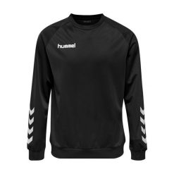 Bluza do piłki ręcznej dla dorosłych Hummel Promo Poly Sweatshirt. Czarne bluzy sportowe męskie Hummel, l, bez wzorów, bez kaptura, do piłki ręcznej. Za 110.49 zł.