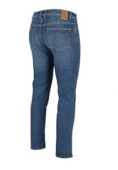 Spodnie jeansowe, Straight Leg, D-LEON 50. Niebieskie spodnie materiałowe męskie Volcano, m, bez wzorów, z bawełny, klasyczne. Za 189.99 zł.