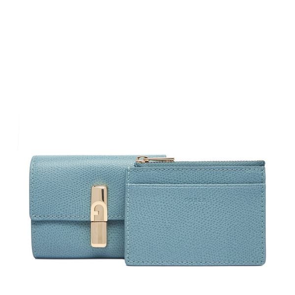 Portfel Furla. Niebieskie portfele damskie Furla, bez wzorów. Za 674.99 zł.