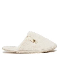 Kapcie Tommy Hilfiger. Białe kapcie damskie Tommy Hilfiger, bez wzorów. Za 229.99 zł.