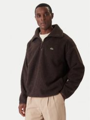 Lacoste Polar SH5500 Brązowy Relaxed Fit. Brązowe bluzy męskie Lacoste, m, bez wzorów, z polaru, bez kaptura. Za 819.99 zł.