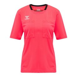 Koszulka sędziowska damska Hummel hml referee chevron. Czerwone koszulki sportowe damskie Hummel, s, bez wzorów, bez kołnierzyka, bez ramiączek, do piłki nożnej. Za 191.00 zł.