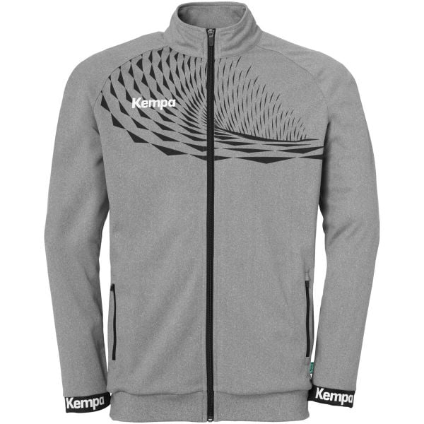 Poliestrowa bluza dresowa Kempa Wave 26. Szare bluzy męskie Kempa, xl, bez wzorów, z dresówki, bez kaptura, do piłki ręcznej. Za 234.00 zł.