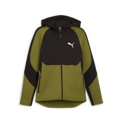 Bluza Sportowa Męska Puma Evostripe Fz Dk. Zielone buty sportowe męskie Puma, bez zapięcia, na fitness i siłownię. Za 204.99 zł.