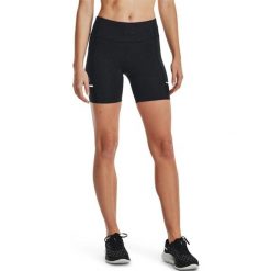 Spodenki sportowe damskie Under Armour Fly Fast 3.0 Half. Czarne szorty sportowe damskie Under Armour, bez wzorów, sportowe, trekkingowe. Za 129.99 zł.
