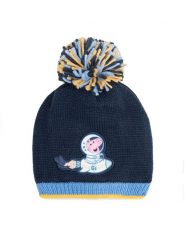 Peppa Pig Czapka ACCCS-AW23-234PP Granatowy. Niebieskie czapki dla dzieci Peppa Pig, na zimę, bez wzorów, z syntetyku. Za 39.99 zł.