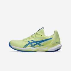 Buty tenisowe damskie Asics Gel Solution Speed FF 3 na korty ziemne. Brązowe obuwie sportowe damskie Asics, bez wzorów, z kauczuku, tenisowe. Za 669.99 zł.