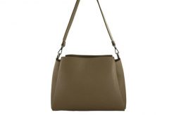 Kuferek skórzany BARBERINI'S beżowy 825-2. Brązowe torebki shopper damskie Barberinis, bez wzorów, ze skóry, biznesowe, małe, bez dodatków. Za 349.99 zł.