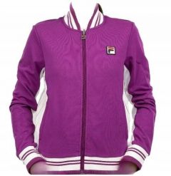 Bluza tenisowa damska Fila Settanta. Czerwone bluzy sportowe damskie Fila, m, z aplikacjami, z bawełny, bez kaptura, tenisowe. Za 246.99 zł.
