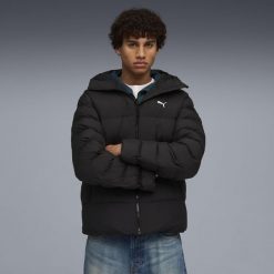 Męska kurtka z kapturem Mono PUMA Black. Czarne kurtki sportowe męskie Puma, m, bez wzorów, do biegania. Za 599.00 zł.