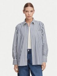 Tommy Hilfiger Koszula WW0WW45612 Niebieski jasny. Niebieskie bluzki damskie Tommy Hilfiger, bez wzorów, z bawełny, bez kołnierzyka, bez ramiączek. Za 489.99 zł.