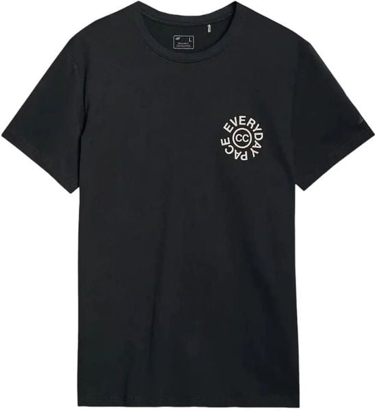 KOSZULKA MĘSKA BAWEŁNIANA T-SHIRT 4F M1980 SPORTOWA. Koszulki sportowe męskie 4f, m, bez wzorów, z bawełny, sportowe, bez kołnierzyka. Za 32.00 zł.