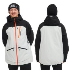 Kurtka zimowa na narty i snowborad męska O'neill Discorder 20K. Białe kurtki sportowe męskie O'Neill, na zimę, m, bez wzorów, z poliesteru, narciarskie. Za 469.70 zł.
