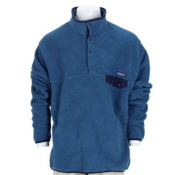 Second life - Patagonia bluza polarowa męska Synchilla Snap-T - Jak nowy. Niebieskie bluzy męskie Patagonia, l, bez wzorów, z materiału, bez kaptura. Za 255.56 zł.