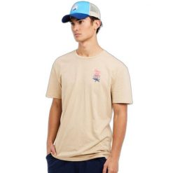 Koszulka męska Protest PRTVANUA t-shirt. Brązowe koszulki sportowe męskie Protest, m, bez wzorów, z bawełny, bez kołnierzyka, bez ramiączek, trekkingowe. Za 129.99 zł.