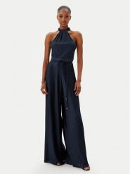 BOSS Kombinezon Exuma 50512907 Granatowy Relaxed Fit. Niebieskie sukienki damskie Boss, s, bez wzorów, z syntetyku, bez kołnierzyka, bez ramiączek. Za 789.99 zł.