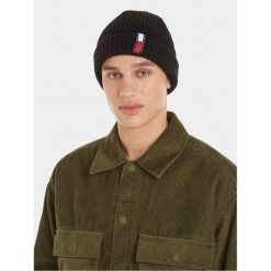 Czapka Tommy Jeans. Czarne czapki i kapelusze męskie Tommy Jeans, na zimę, bez wzorów, z jeansu. Za 239.99 zł.