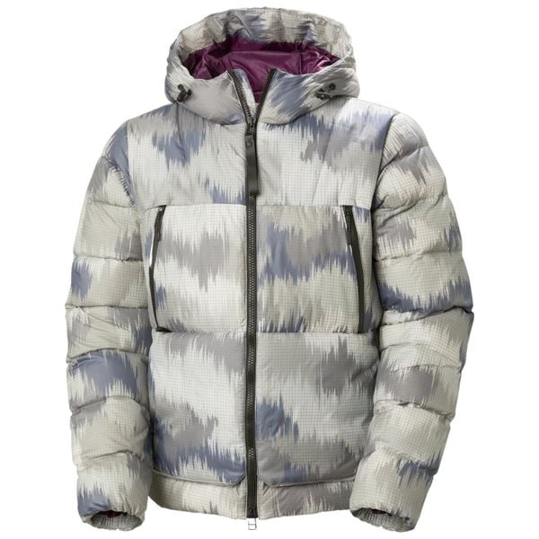 Kurtka narciarska Helly Hansen W22 Arc. Szare kurtki snowboardowe damskie Helly Hansen, bez wzorów, z puchu, bez kaptura, narciarskie. W wyprzedaży za 1,914.00 zł.