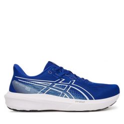 Buty do biegania Asics. Niebieskie buty sportowe męskie Asics, bez zapięcia, do biegania. Za 569.99 zł.