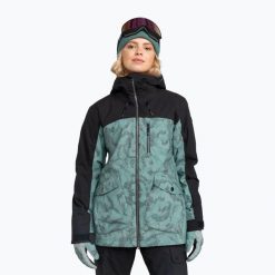 Kurtka snowboardowa damska ROXY Stated. Zielone kurtki snowboardowe damskie Roxy, s, bez wzorów, z materiału, długie, bez kaptura, snowboardowy, primaloft. Za 1,356.50 zł.