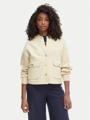 Tommy Hilfiger Bluza WW0WW48730 Beżowy jasny Relaxed Fit. Brązowe bluzy damskie Tommy Hilfiger, xl, bez wzorów, z bawełny, bez kaptura. Za 699.99 zł.