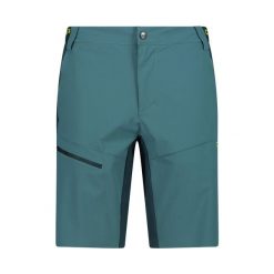 Bermudy męskie turystyczne CMP 33T6667. Zielone krótkie spodenki sportowe męskie CMP, m, bez wzorów, trekkingowe. Za 241.50 zł.
