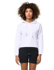 Bluza z kaptur na co dzień na siłownię. Czarne bluzy damskie LEONE 1947 APPAREL, m, bez wzorów, z kapturem. Za 147.31 zł.