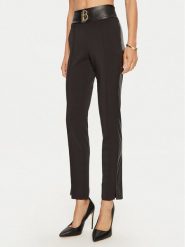 Babylon Spodnie materiałowe MF0613 Czarny Regular Fit. Czarne spodnie materiałowe damskie Babylon, bez wzorów, z materiału. Za 869.99 zł.