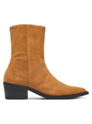 Vagabond Shoemakers Botki Kelsey 6210-140-12 Brązowy jasny. Brązowe botki damskie Vagabond Shoemakers, ze skóry, bez obcasa, na słupku, bez zapięcia. Za 739.99 zł.