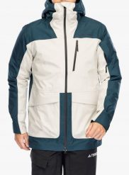 Kurtka narciarska Peak Performance Vertical GORE-TEX 3L Jacket - infinity teel/sand fog. Kurtki męskie Adidas, l, bez wzorów, z gore-texu, bez kaptura. Za 2,124.94 zł.
