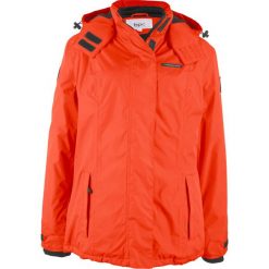 Kurtka outdoorowa z odpinanym kapturem bonprix czerwona pomarańcza. Kurtki damskie marki bonprix. Za 149.99 zł.