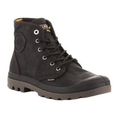 Męskie Buty Do Kostki Pampa Hi Z Woskowanego Płótna. Czarne trekkingi męskie Palladium, trekkingowe. Za 589.99 zł.