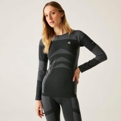 Bielizna termoaktywna damska longsleeve In The Zone II Dare 2b. Czarna bielizna termoaktywna damska Dare 2b, xl, bez wzorów, z materiału, bez ramiączek, długie. Za 119.99 zł.