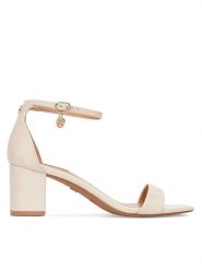 Nine West Sandały WFA2625-1 Beżowy. Brązowe klapki damskie Nine West, bez wzorów, ze skóry, bez obcasa, na słupku, bez zapięcia. Za 153.99 zł.
