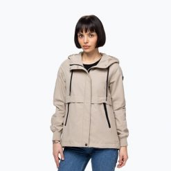 Kurtka damska Pitbull Avalon Hooded. Brązowe kurtki damskie PITBULL, l, bez wzorów, z nylonu, bez kaptura. Za 269.99 zł.