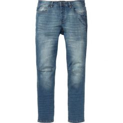 Dżinsy ze stretchem Regular Fit Tapered bonprix niebieski "used". Jeansy męskie marki bonprix. Za 54.99 zł.