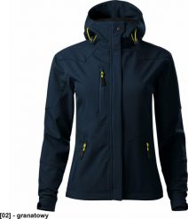 MALFINI Nano 532 - ADLER - Softshell kurtka damska, 280 g/m, 100% poliester, - granatowy 2XL. Niebieskie kurtki damskie Malfini, m, bez wzorów, z poliesteru, bez kaptura. Za 217.18 zł.