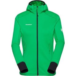 Bluza trekkingowa damska Mammut Taiss Light ML Hooded Jacket. Czarne bluzy damskie Mammut, bez wzorów, z kapturem, trekkingowe. Za 590.38 zł.