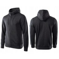 Bluza dresowa dla mężczyzn Hi-tec Silian II. Szare bluzy męskie Hi-tec, m, bez wzorów, z dresówki, bez kaptura, trekkingowe. Za 199.99 zł.