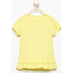 T-shirt z falbankami - Żółty. T-shirty damskie marki bonprix. W wyprzedaży za 9.99 zł.