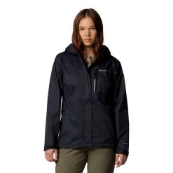 Columbia Kurtka Pouring Adventure Iii 2117191010. Czarne kurtki sportowe damskie Columbia, bez wzorów, z poliamidu, bez kaptura, trekkingowe. Za 387.99 zł.